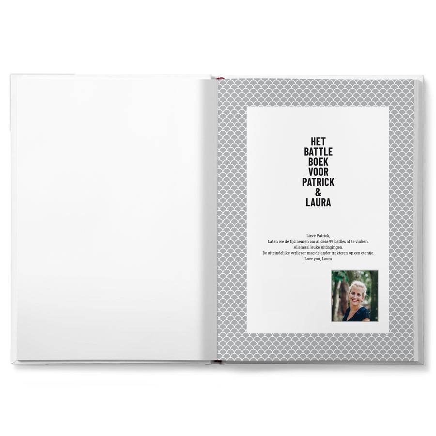 Het Battle boek voor koppels personaliseren Het Battle boek voor koppels personaliseren