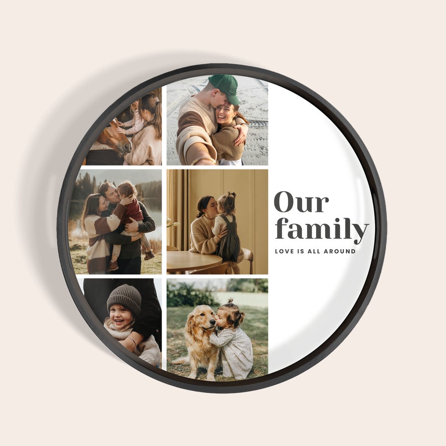 Personalised serving platter - Round Personalised serving platter - Round