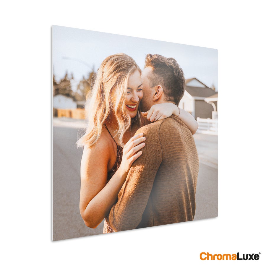 Personlig instacollage Aluminium (hvid) - 40x40cm