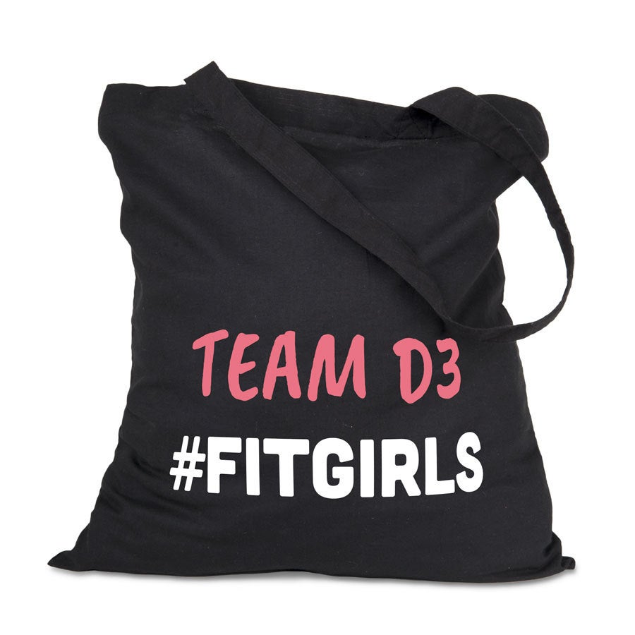 Tote bag - Zwart - Set van 3 stuks