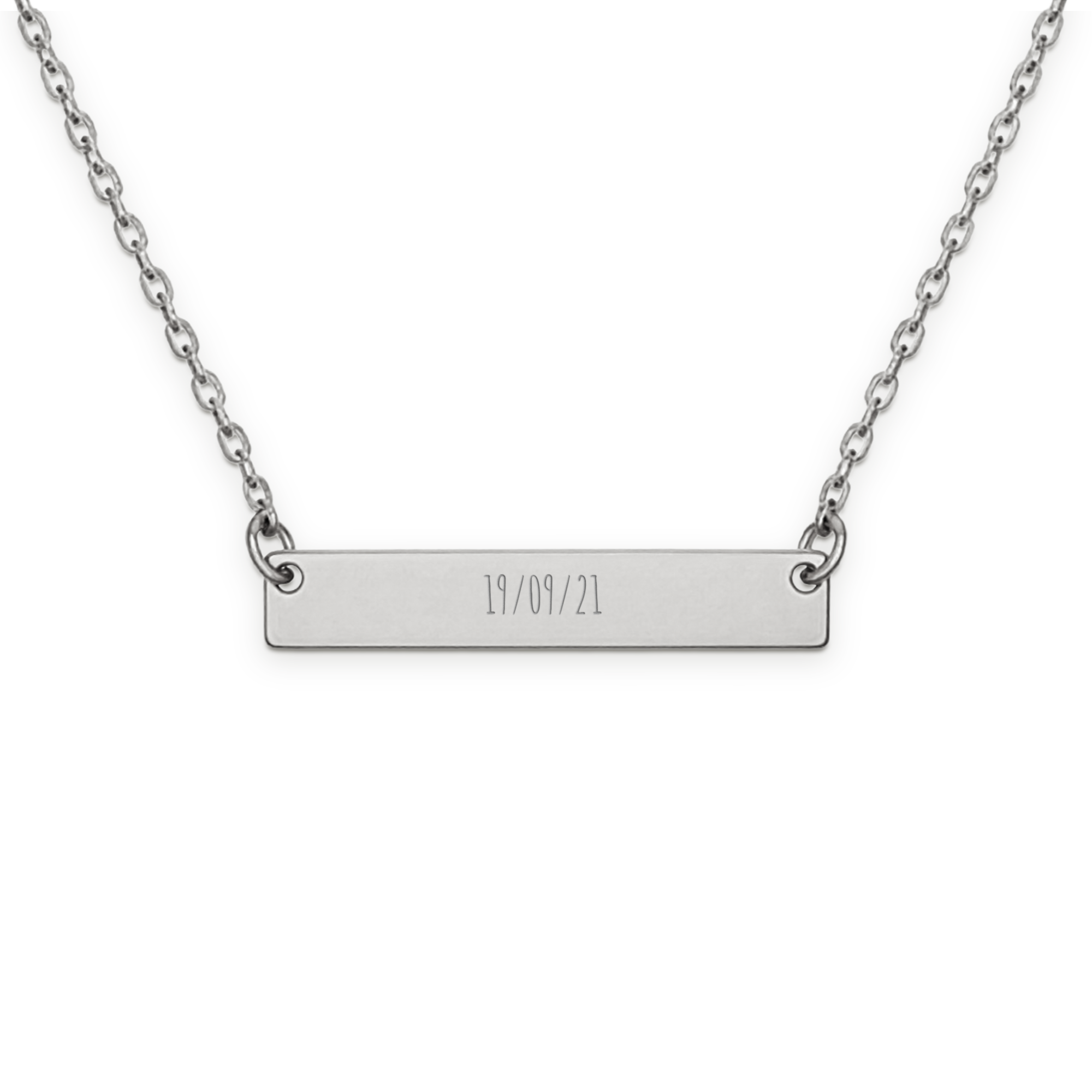 Personalizirana ogrlica z imenom - srebrna