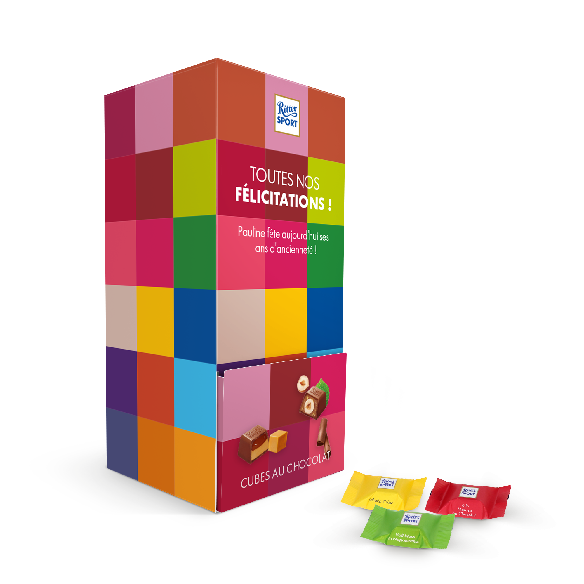 Distributeur personnalisé Ritter Sport Mini Mix