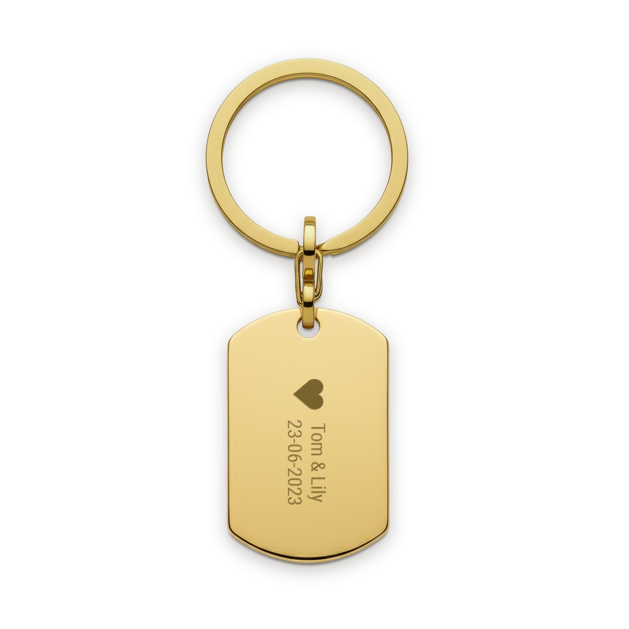 Engraved keyring