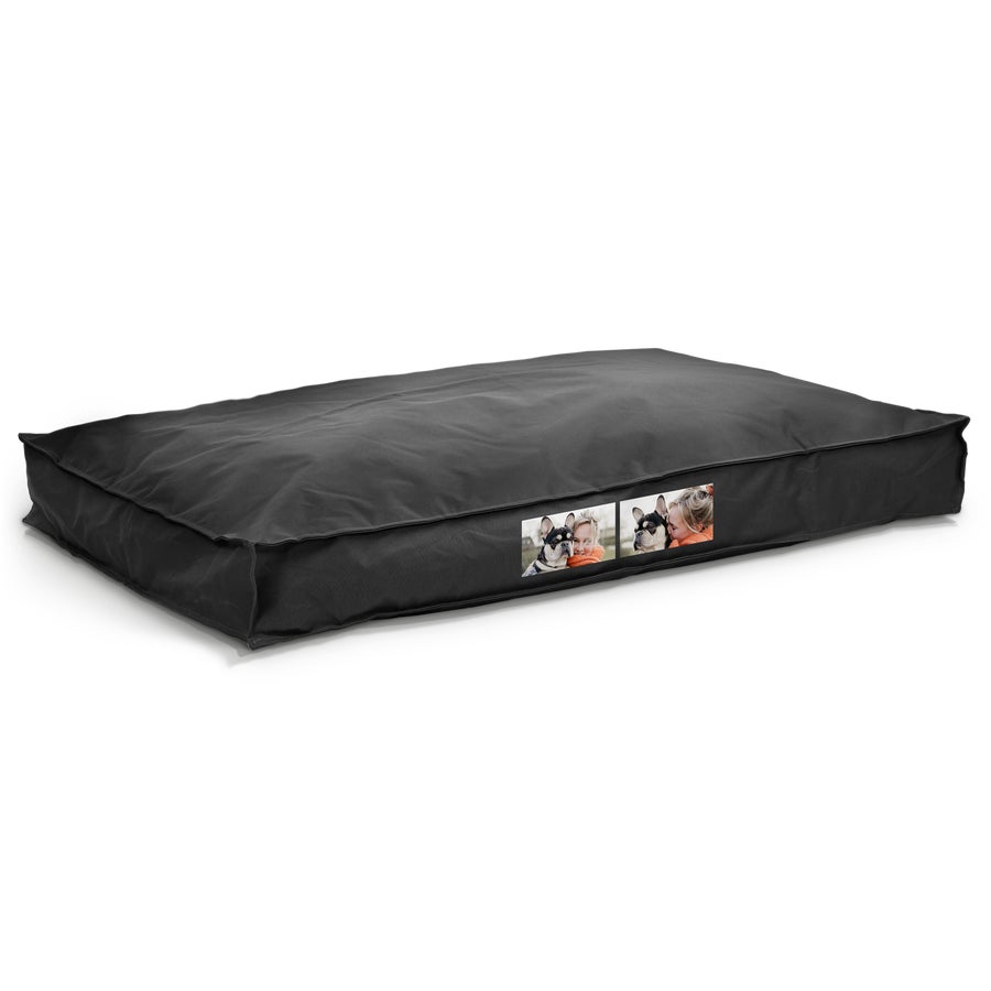 Personalised dog bed - Black - Large