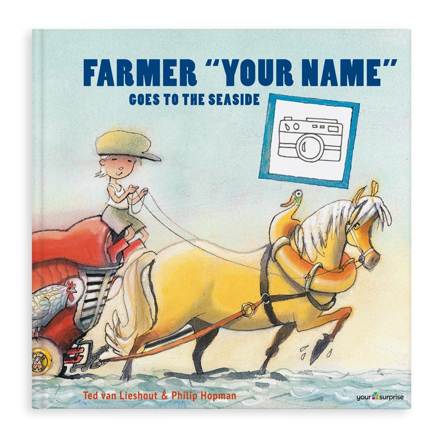 Personalised children's book - Farmer Boris goes to the seaside - Hardcover