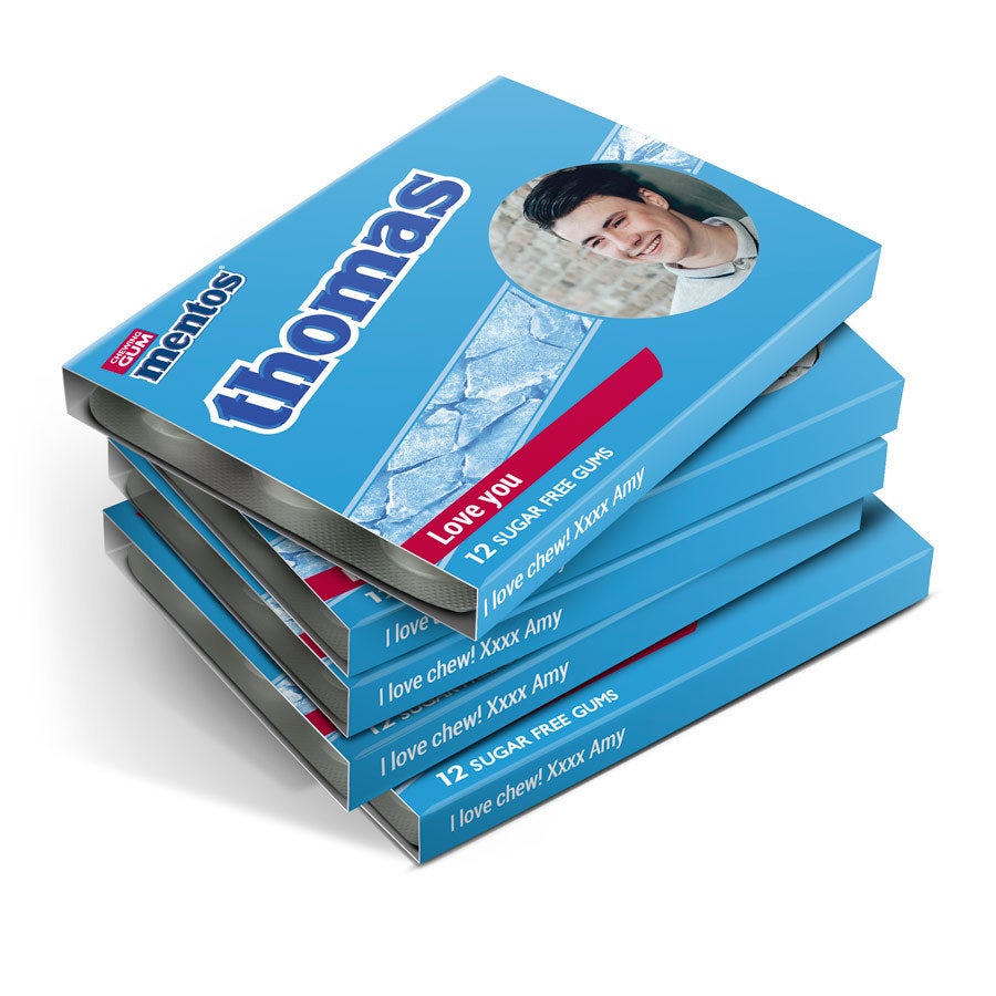 Personalised Mentos Gift - Chewing Gum - 48 Packs