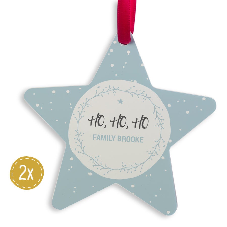 Christmas hanger aluminium - Star (2)