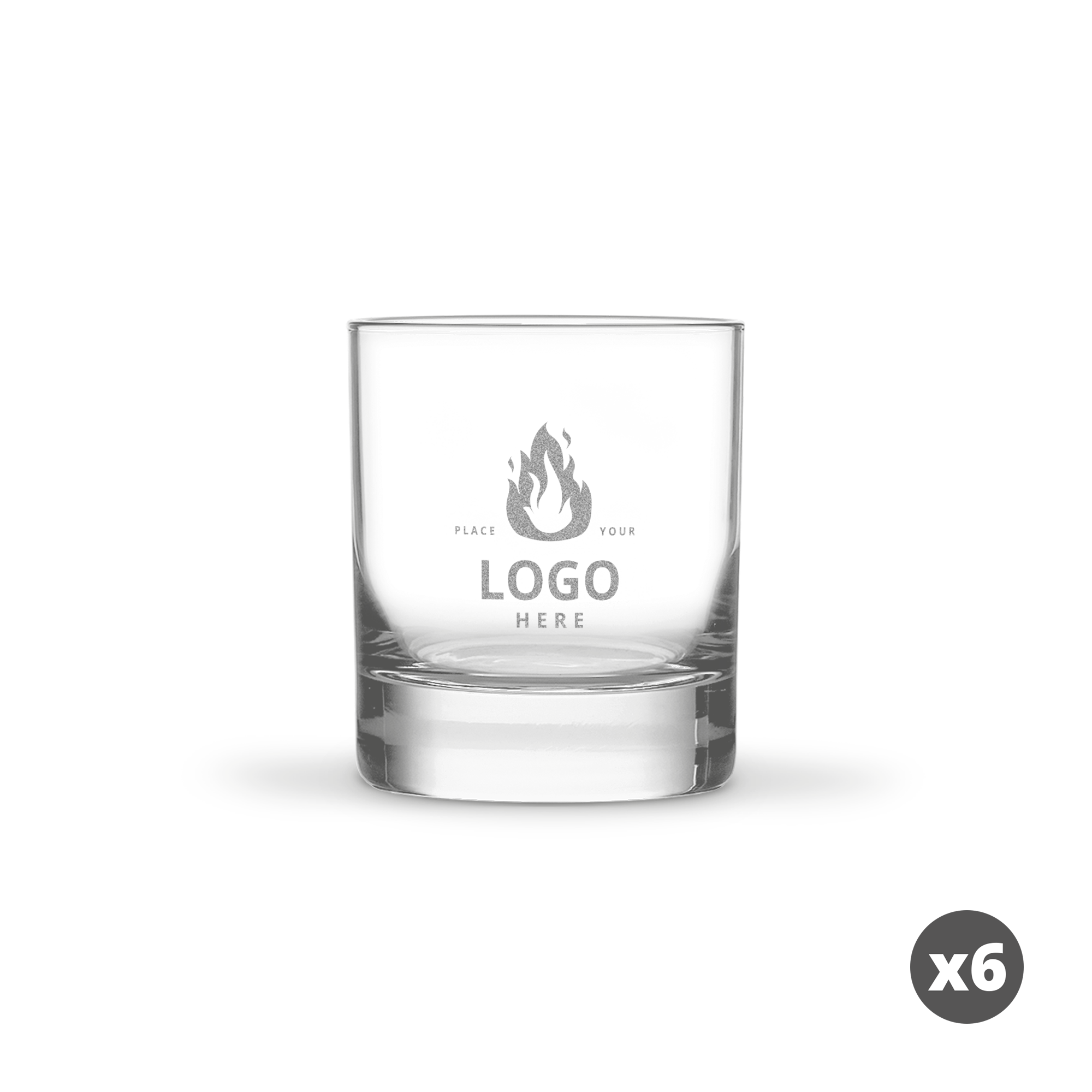 Tumblerglas, personligt graverat med egen text, med tjock botten för att överraska dina nära och kära.