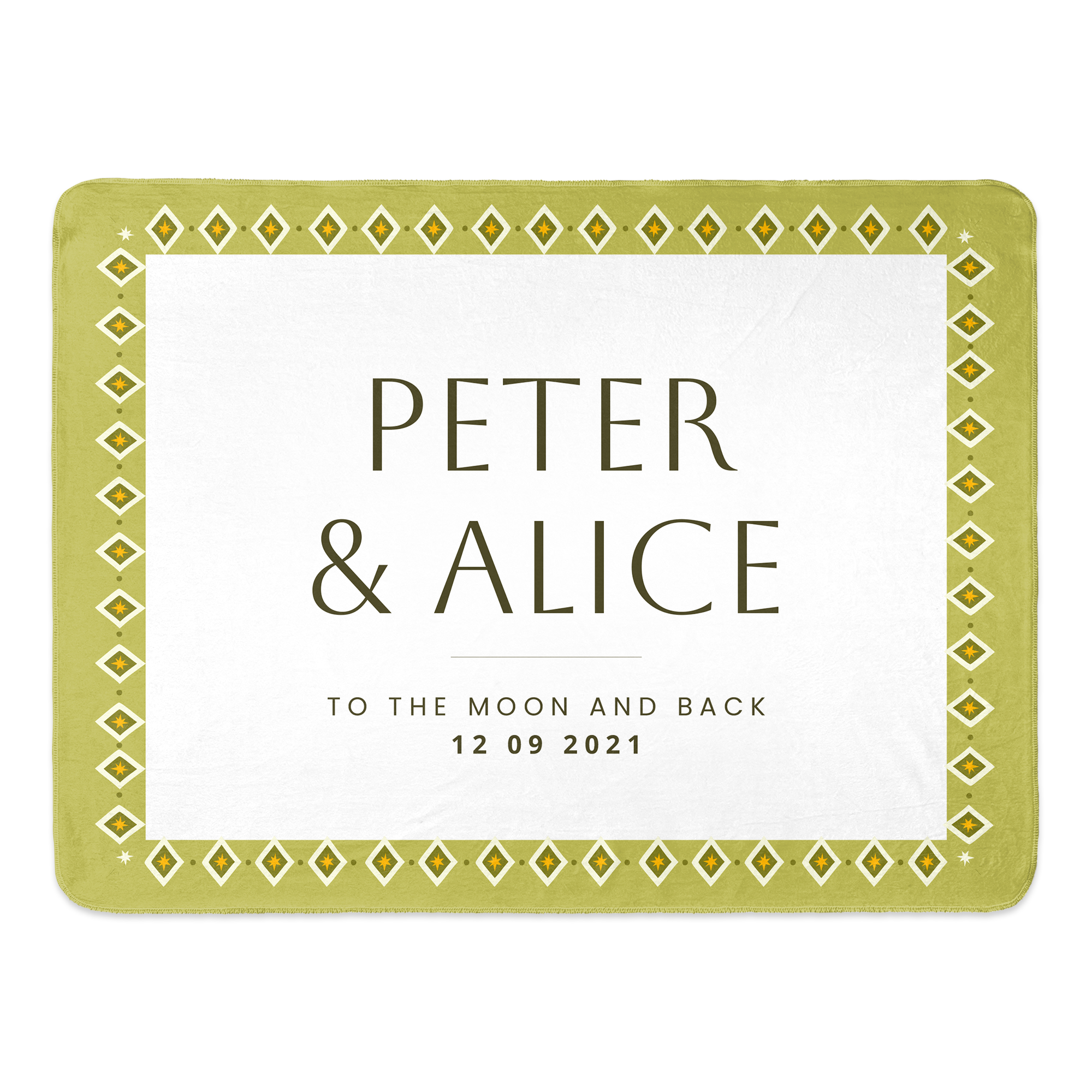 Fleecepledd med trykk