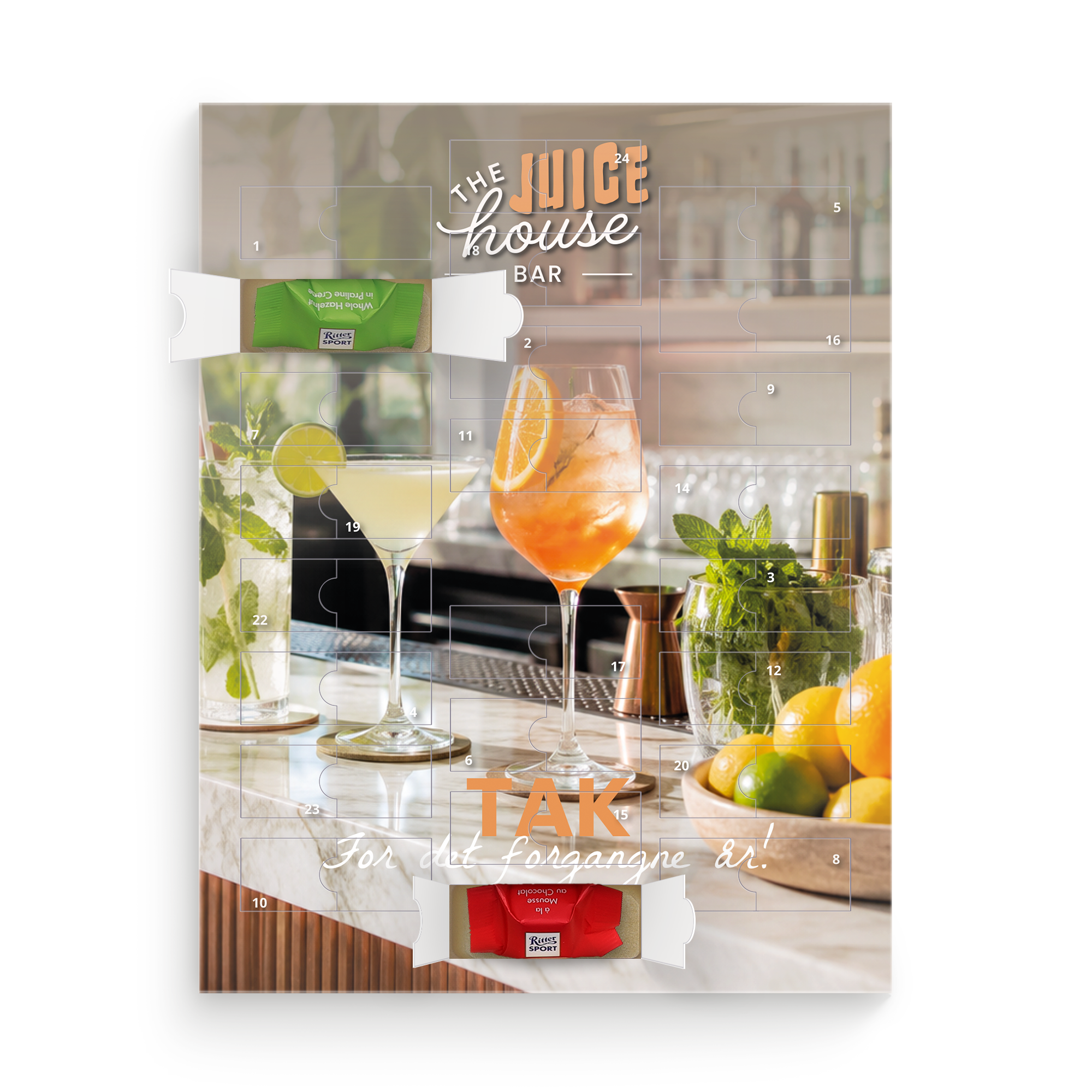 Personaliseret Ritter Sport julekalender