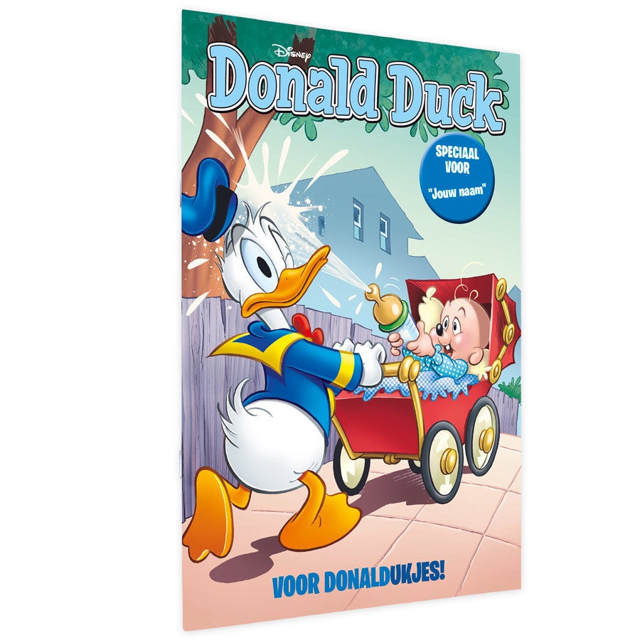 Stripboek Donald Duck met naam