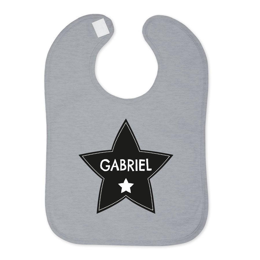 Bavaglino Personalizzato - Grigio