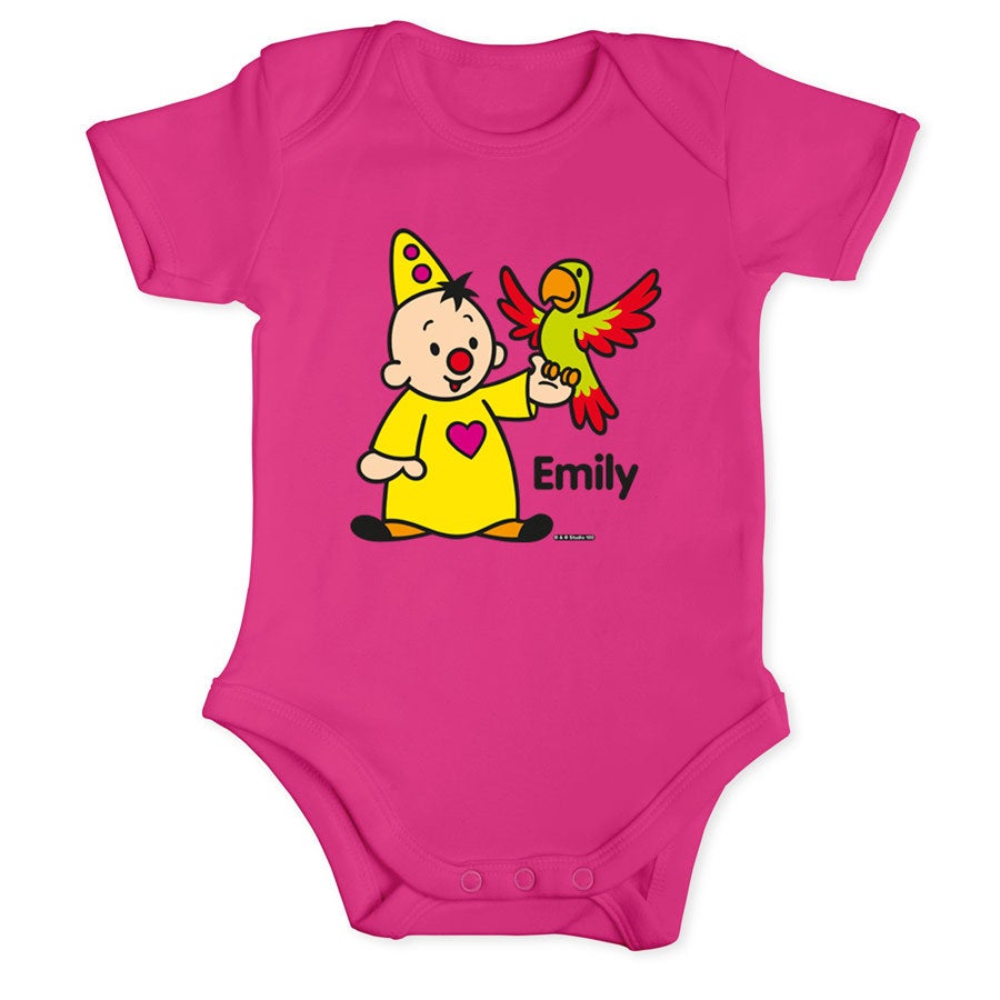 Bumba romper bedrukken - Roze - 50/56 Bumba romper bedrukken - Roze - 50/56