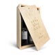 Wine in engraved wooden case - Maison de la Surprise - Merlot & Chardonnay