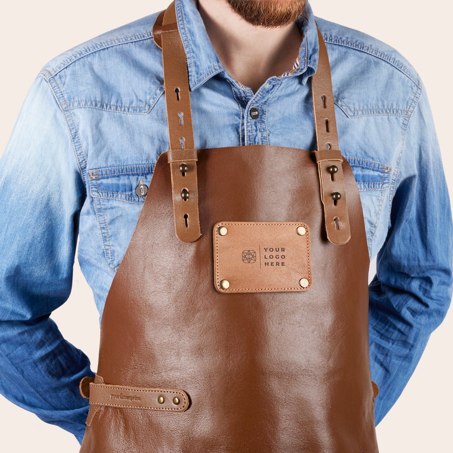 Leather apron with name Leather apron with name