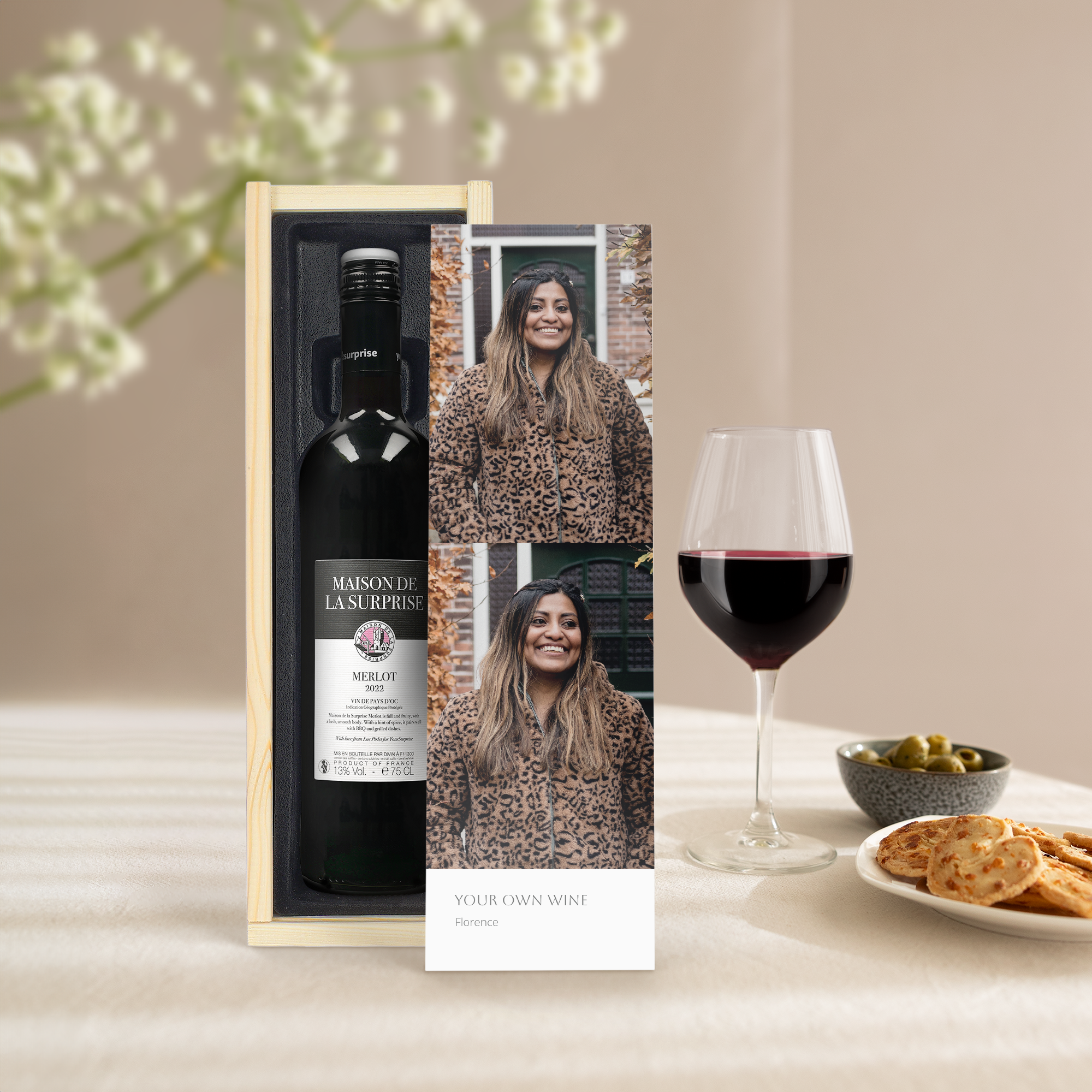Personalizowane wino Maison de la Surprise Merlot
