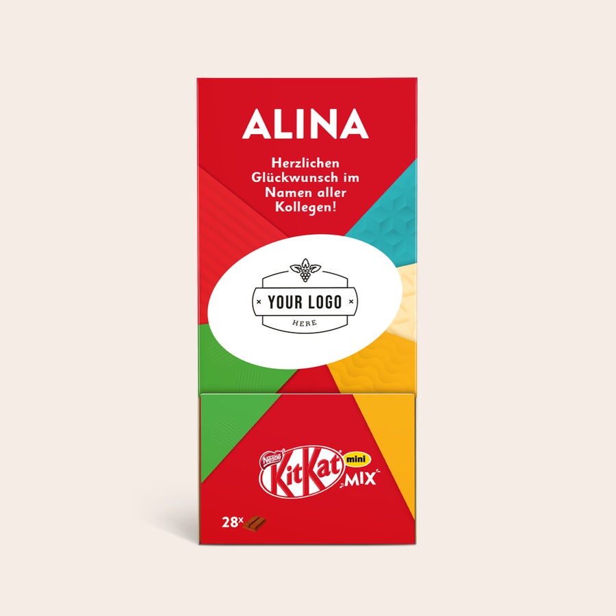 KitKat Mini Mix in personalisierter Box KitKat Mini Mix in personalisierter Box