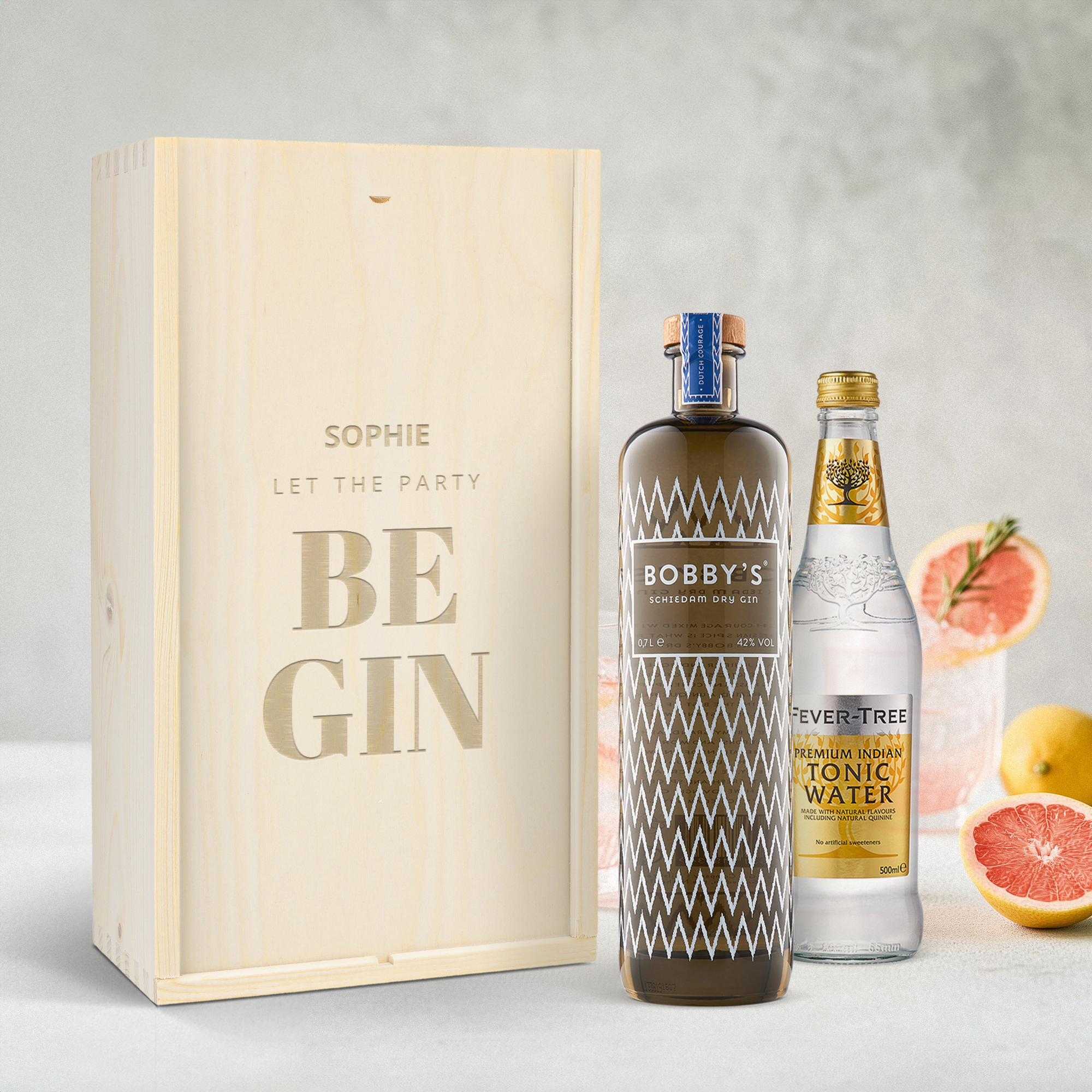 Personalizowany zestaw gin i tonik - Bobby's Gin