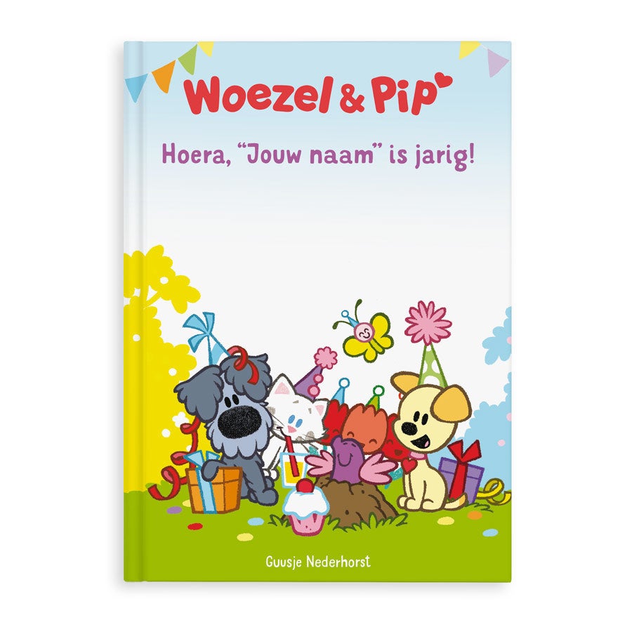 Boek "Woezel en Pip is jarig!" personaliseren