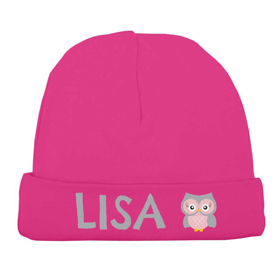 Babymuts bedrukken - Fuchsia