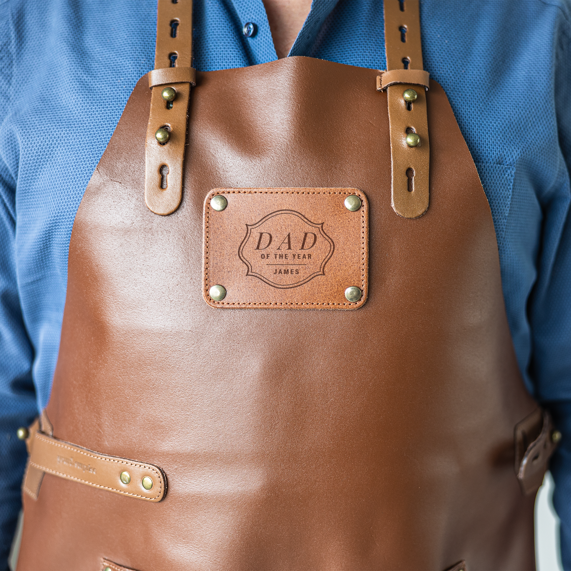 Leather apron with name