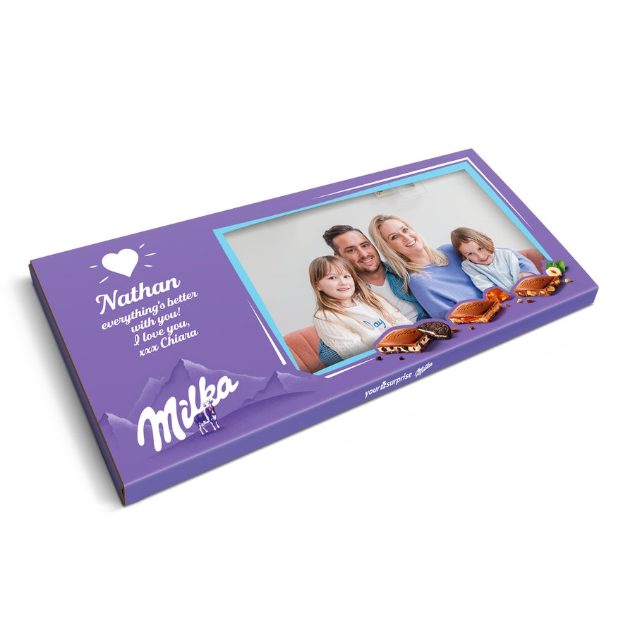 Tableta de chocolate personalizada Milka XL - 900 gramos