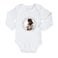 Personlig  Baby onesie - jul - Hvid (50/56)