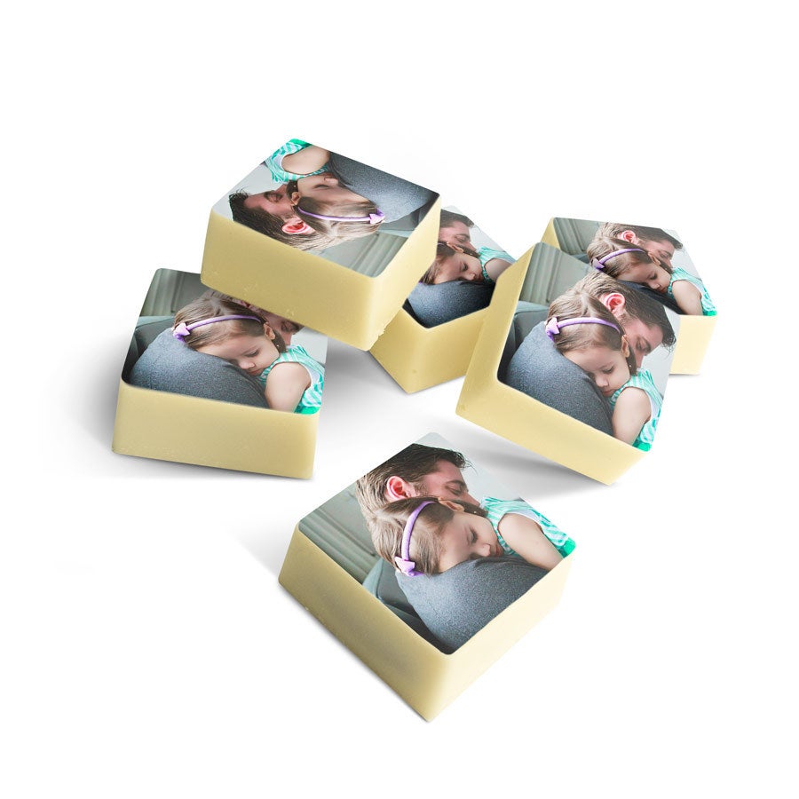 Chocolade bonbons met foto