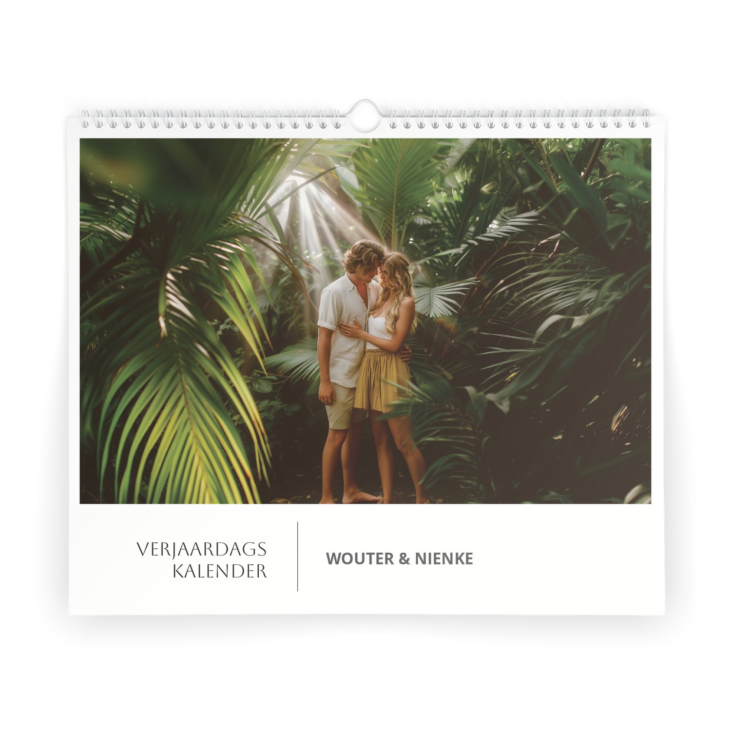 Verjaardagskalender maken - Liggend