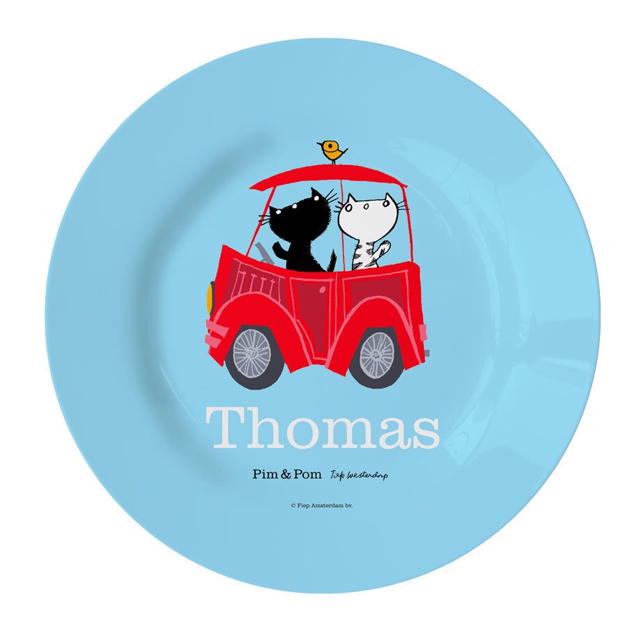 Assiette enfant Pim & Pom - Voiture 1