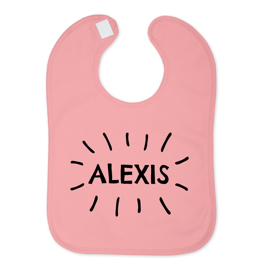 Baby bib - Myk rosa