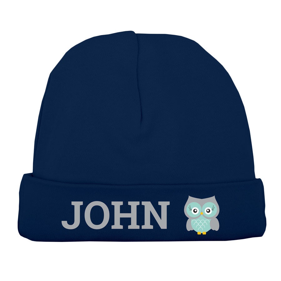 Gorro de bebé personalizado - Azul marino