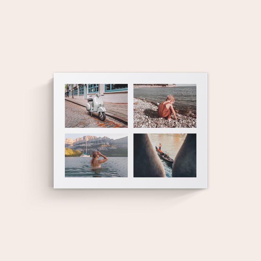 Personalizirano platno Natisnjeno platno z vašimi najljubšimi fotografijami in črnim robom