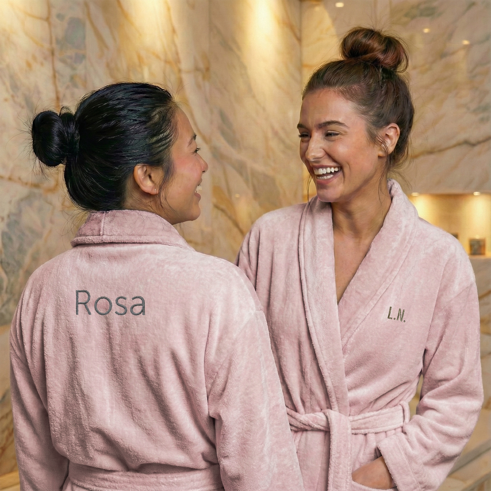 Personalisierter Damen-Frottee-Bademantel