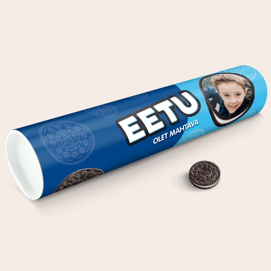 Henkilökohtainen XXL Oreo -lahjaputki Henkilökohtainen XXL Oreo -lahjaputki