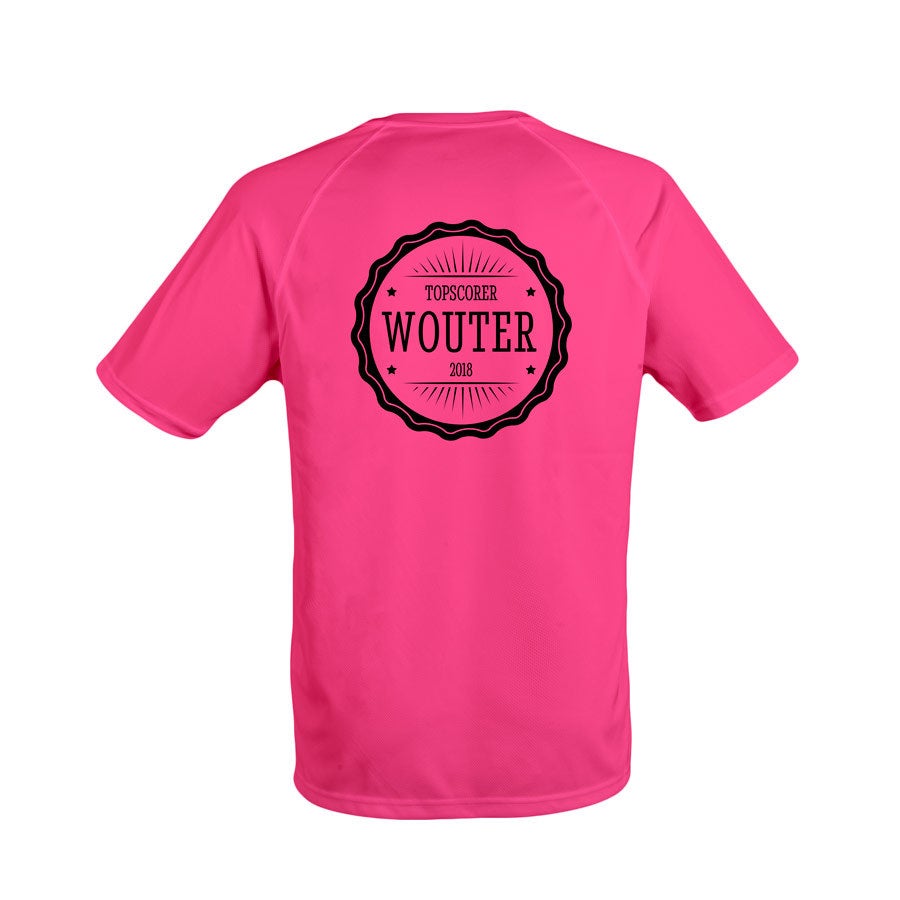 Sportshirt bedrukken - Heren - Roze - L