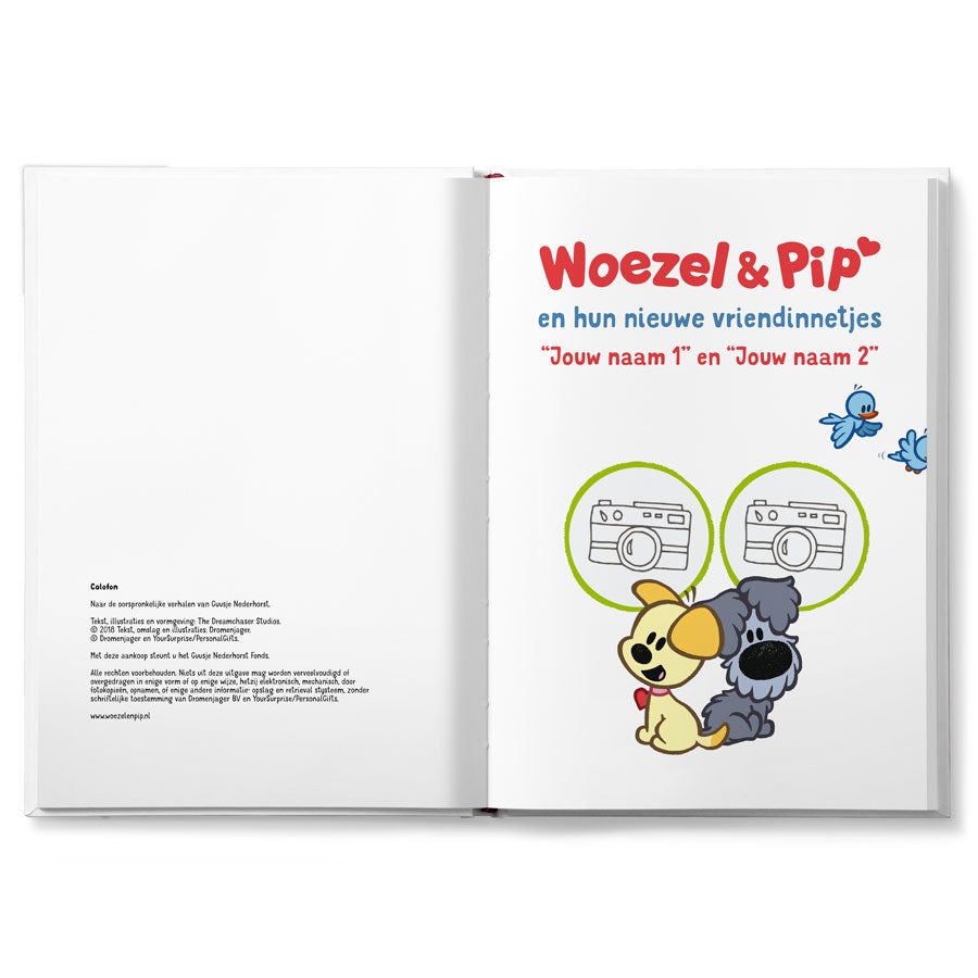 Boek "Woezel & Pip & vriendje(s) XL" personaliseren