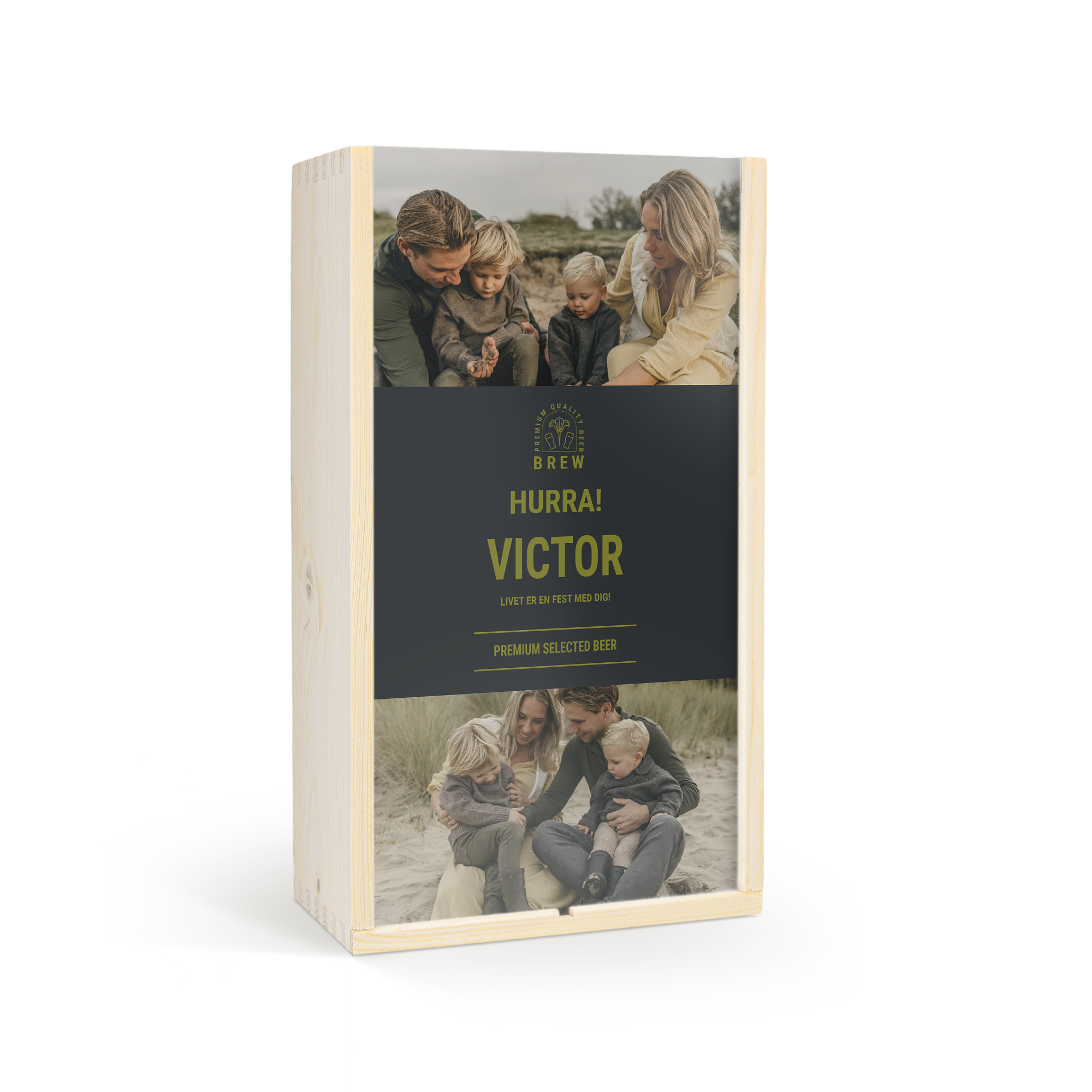 Fars dag ølsæt i trææske – Westmalle