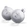 Personalised glass baubles - Silver (2 pieces)