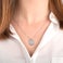 Collier prénom argent - Pendentif rond - Délicat