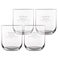 Luxurious personalised water glass (4 pieces)