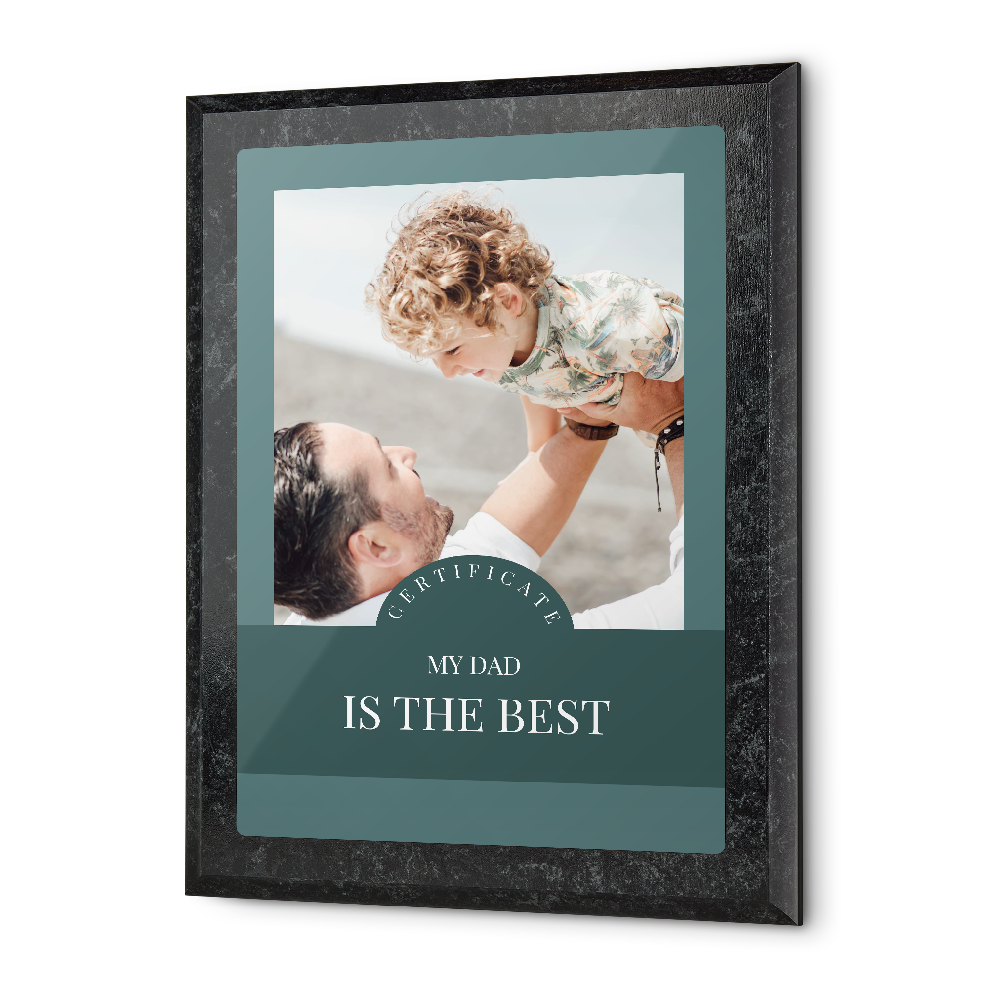 Certificado personalizado com foto de pai e filho, o certificado ideal para o pai mais fixe do mundo!