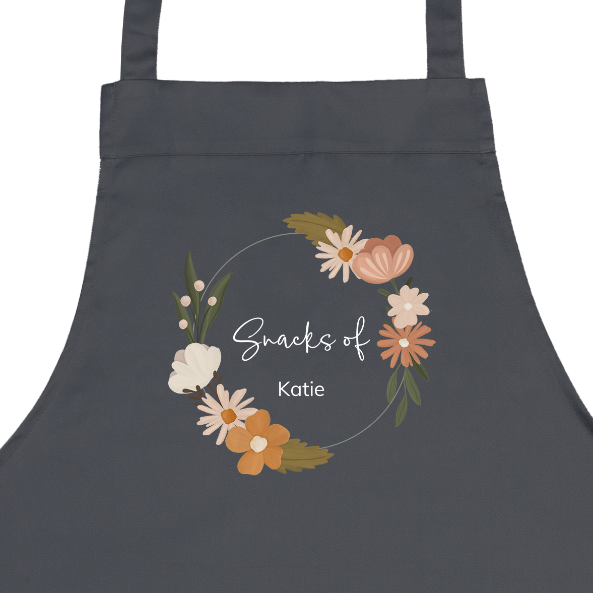 Personalised Kitchen Apron - Grey