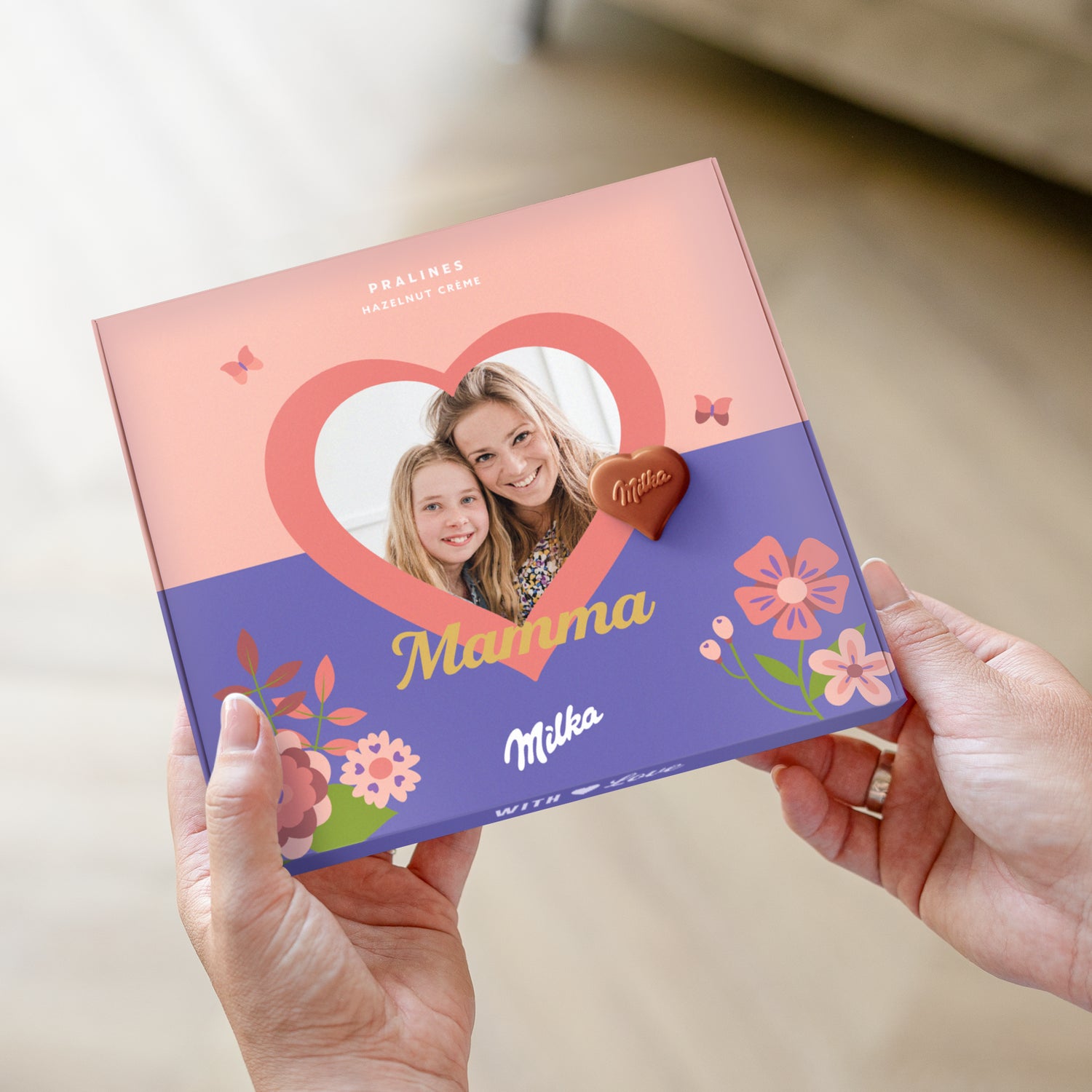 Milka Pralines - Morsdagen - Hjerter - 110 gram