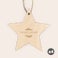 Engraved wooden Christmas star decoration Engraved wooden Christmas star decoration