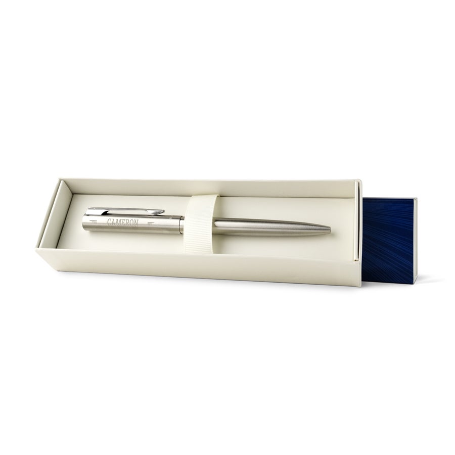 Personalised pen - Waterman - Crome Graduate - Ballpoint - Engraved - Left-handed