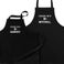 Kjøkkenforkle sett - Far og barn - Svart