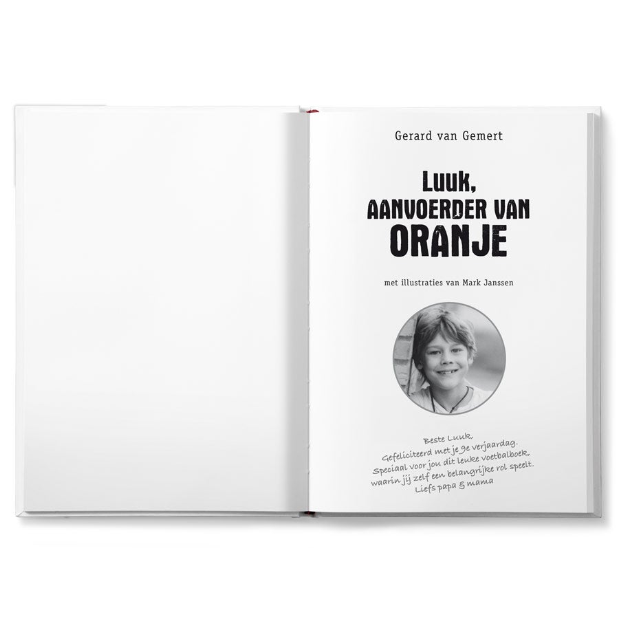 EK 2021 Boek met naam - Aanvoerder van Oranje