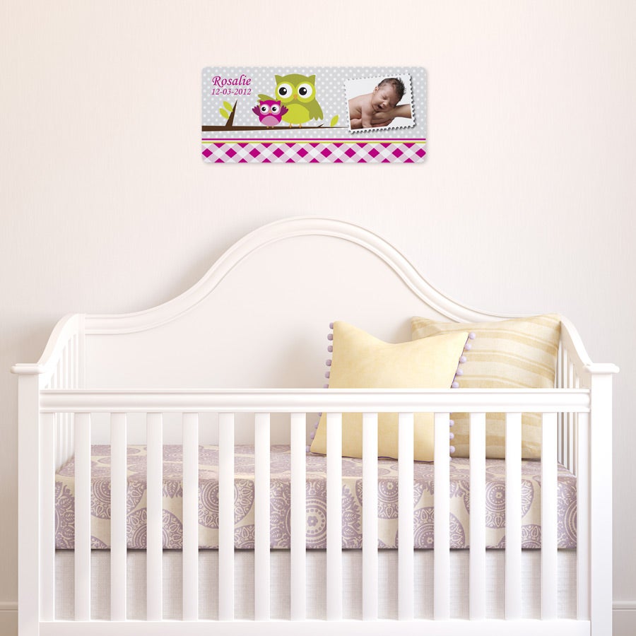 Baby navn plaque - Girl