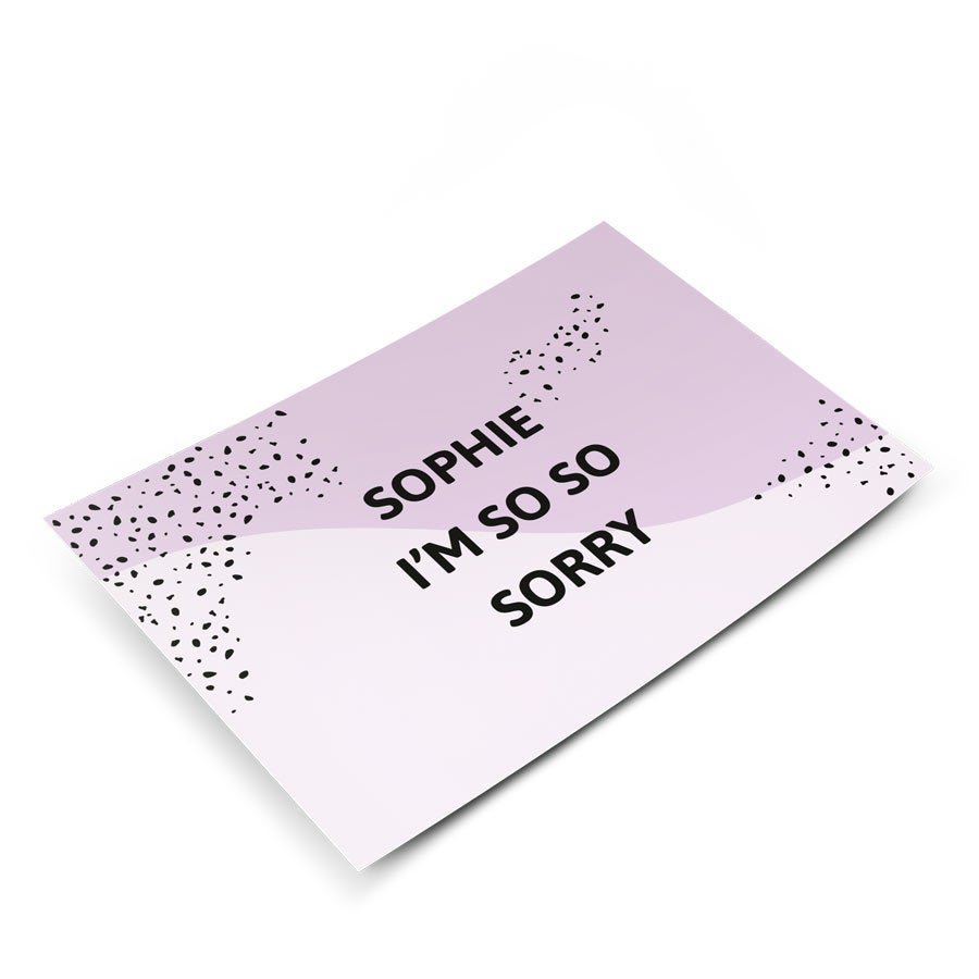 Greeting card - Sorry